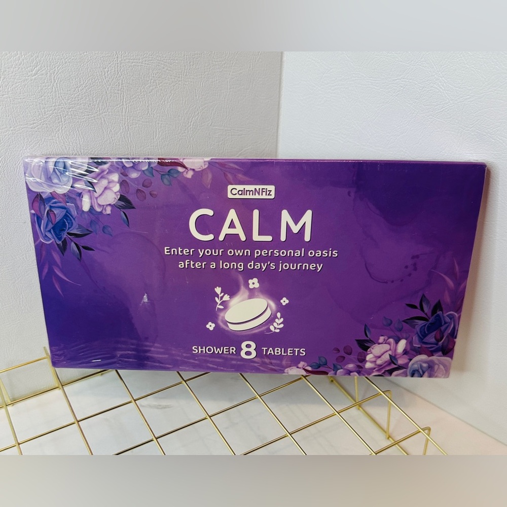 CALM by CalmNFiz 8 Shower Steamers Tablets in 8 different fragrances. New in Box